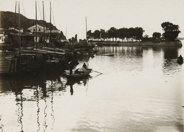 图片[1]-1938 Jiujiang Old Photo Hukou Town Longkai River and City Scenery-China Archive