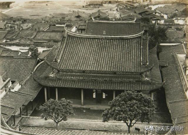 1927年福州老照片 90年前的福寿桥 洪山桥 白塔寺