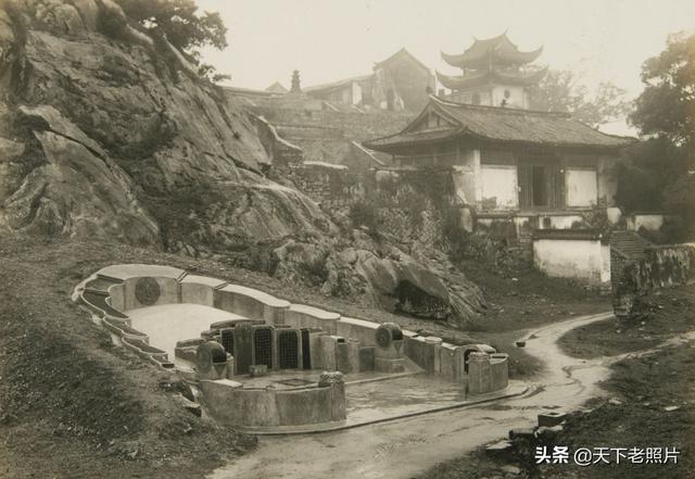 1927年福州老照片 90年前的福寿桥 洪山桥 白塔寺