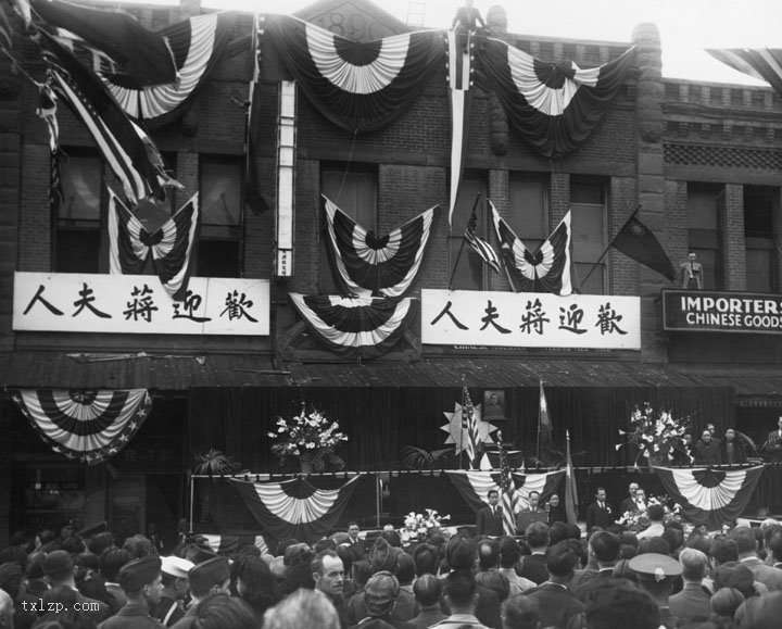 图片[2]-Old photos of Song Meiling’s visit to Los Angeles in 1943 during the Anti Japanese War-China Archive