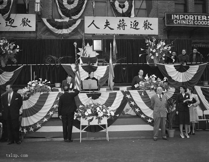 图片[3]-Old photos of Song Meiling’s visit to Los Angeles in 1943 during the Anti Japanese War-China Archive