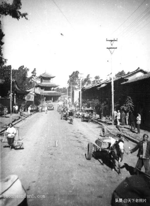 1930年代昆明老照片 圆通寺、壁鸡坊、金马坊、昆明西山