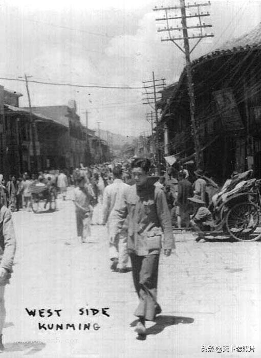 1930年代昆明老照片 圆通寺、壁鸡坊、金马坊、昆明西山