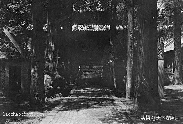 1907年河南登封县老照片 110年前的少林寺风貌一探