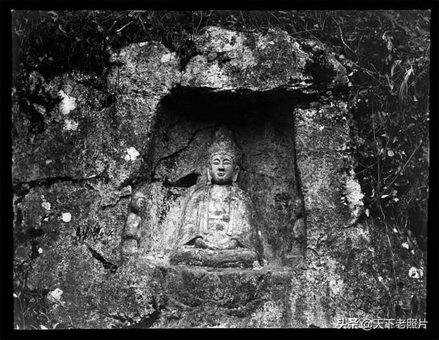 1914年杭州老照片 百年前的杭州烟霞洞、飞来峰、灵隐寺