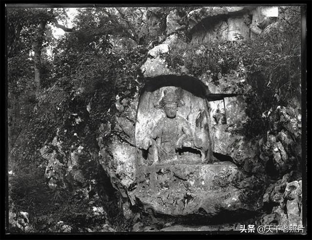 1914年杭州老照片 百年前的杭州烟霞洞、飞来峰、灵隐寺