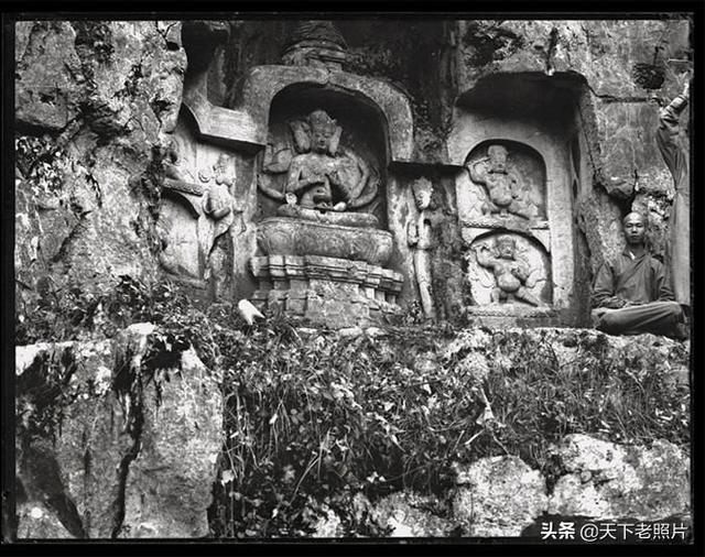 1914年杭州老照片 百年前的杭州烟霞洞、飞来峰、灵隐寺