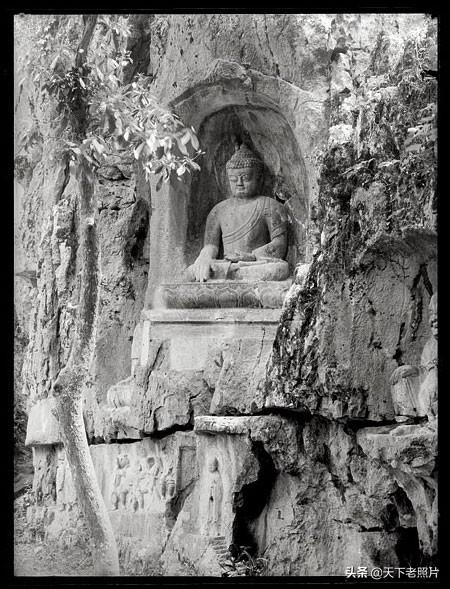 1914年杭州老照片 百年前的杭州烟霞洞、飞来峰、灵隐寺